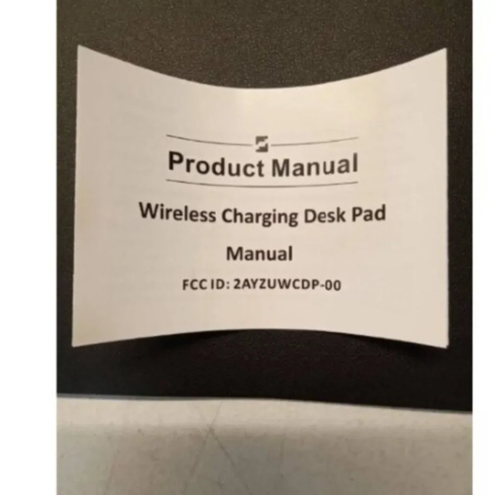 NIB Shenzhenshi Gaosheng WCDP-10 Wireless Charging Desk Pad 15W Max – Black